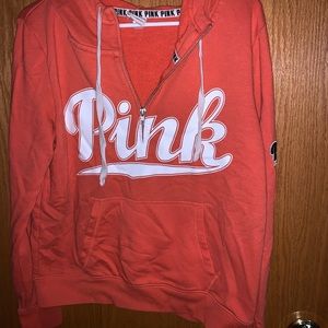 VS Pink Half-zip Sweatshirt